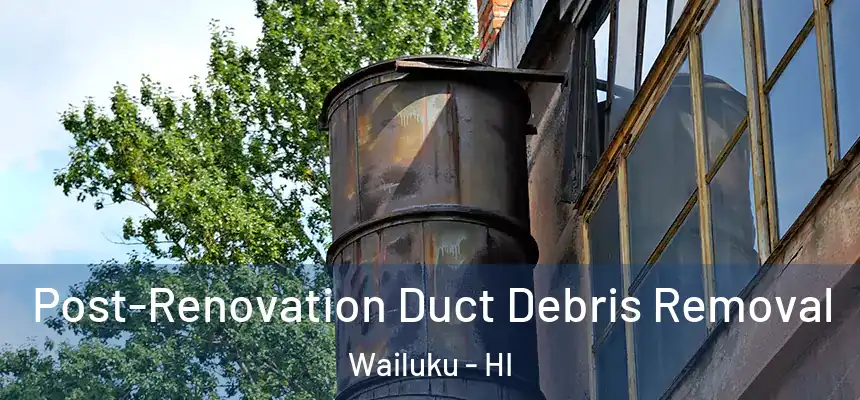 Post-Renovation Duct Debris Removal Wailuku - HI